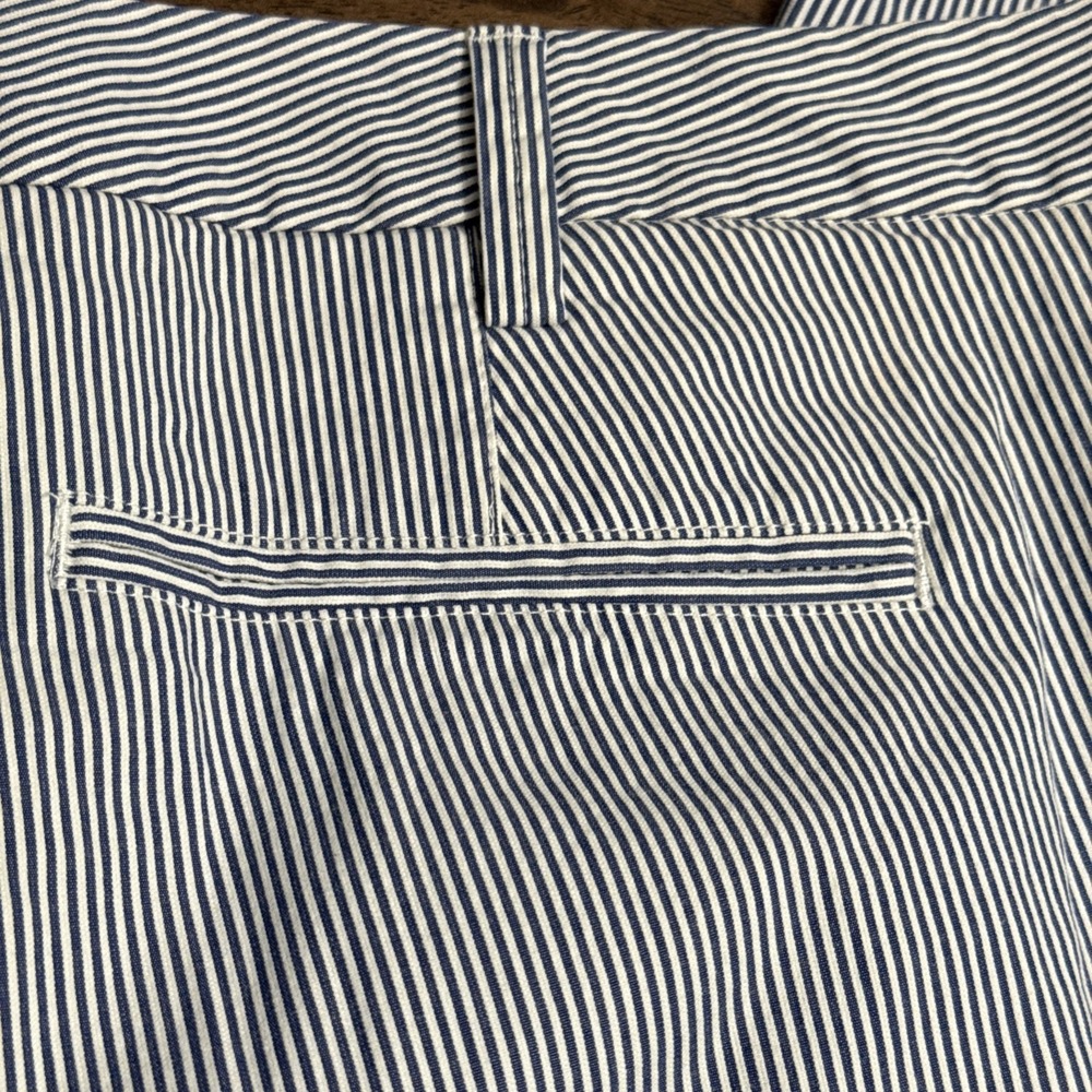 Lands' Lands End Striped Pants Size 18W Fit 2 Trouser Capris Fisherman Nautical - Picture 12 of 12